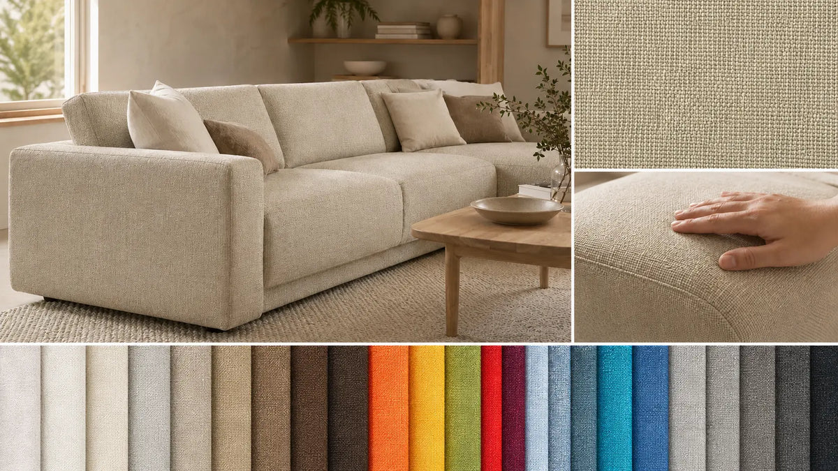 Linen Look Fabric for Modern Sofas