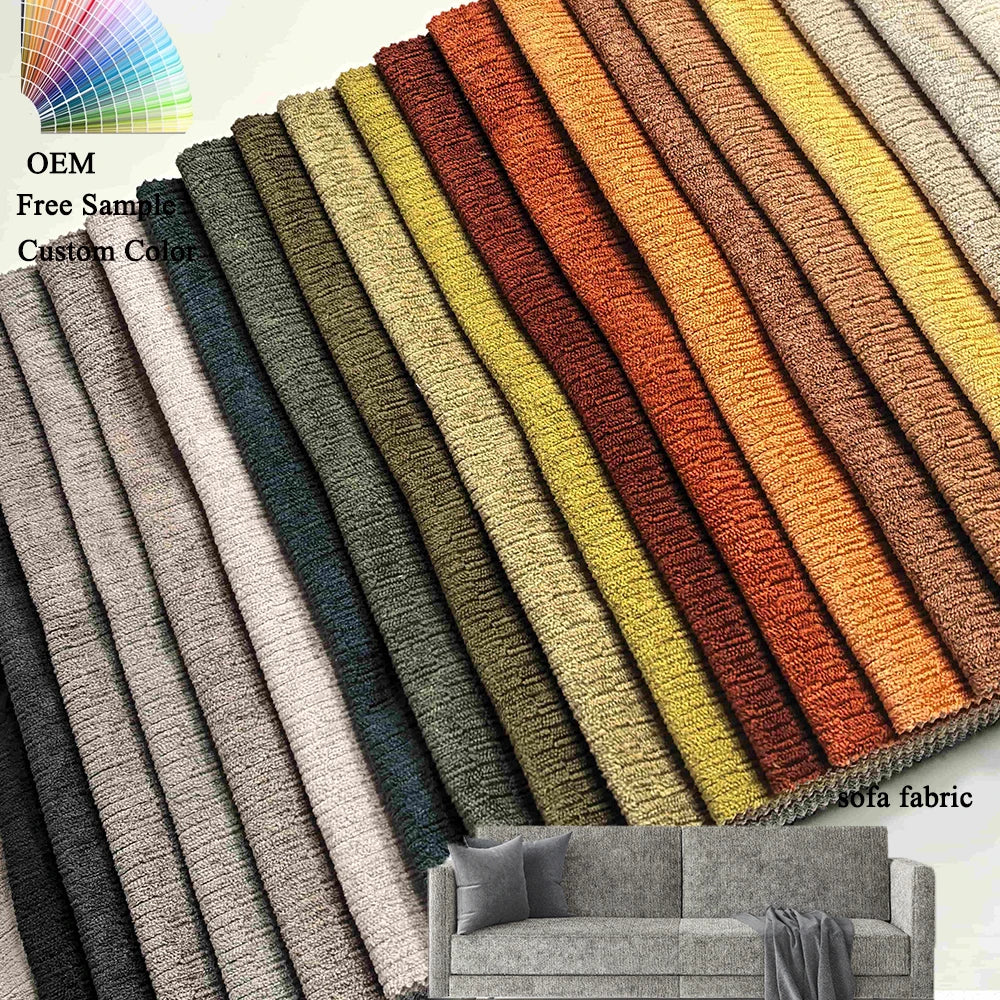 OEM Custom Polyester Upholstery Chenille Fabric High Quality Designer Upholstery Sofa Fabric - Haida Chenille Upholstery Fabric