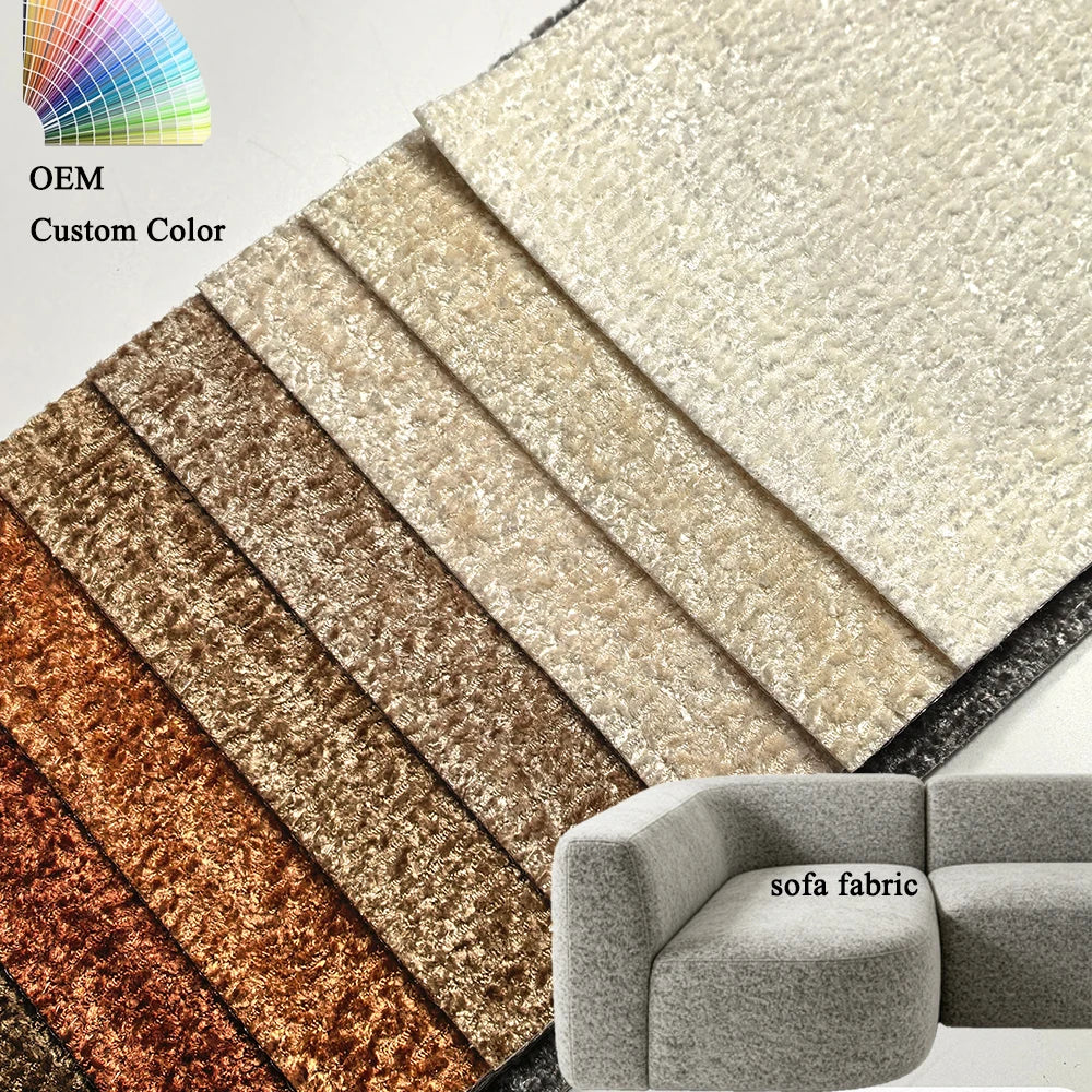 Sofa Upholstery Fabric 350gsm Jacquard Circular Knitted Fabric 145cm Width Soft Stretch - Haida Jacquard Upholstery Fabric