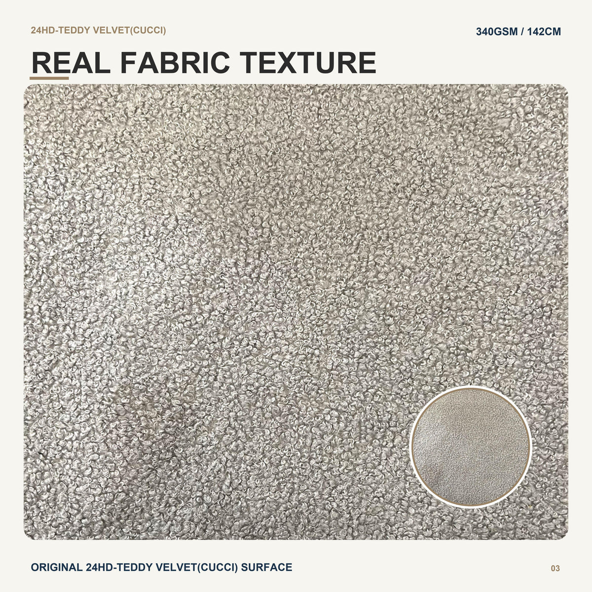 Heavyweight Lamb Wool Look Teddy Boucle with Pongee Backing for Sofa Couch Cushion Modern Furniture Upholstery Fabric