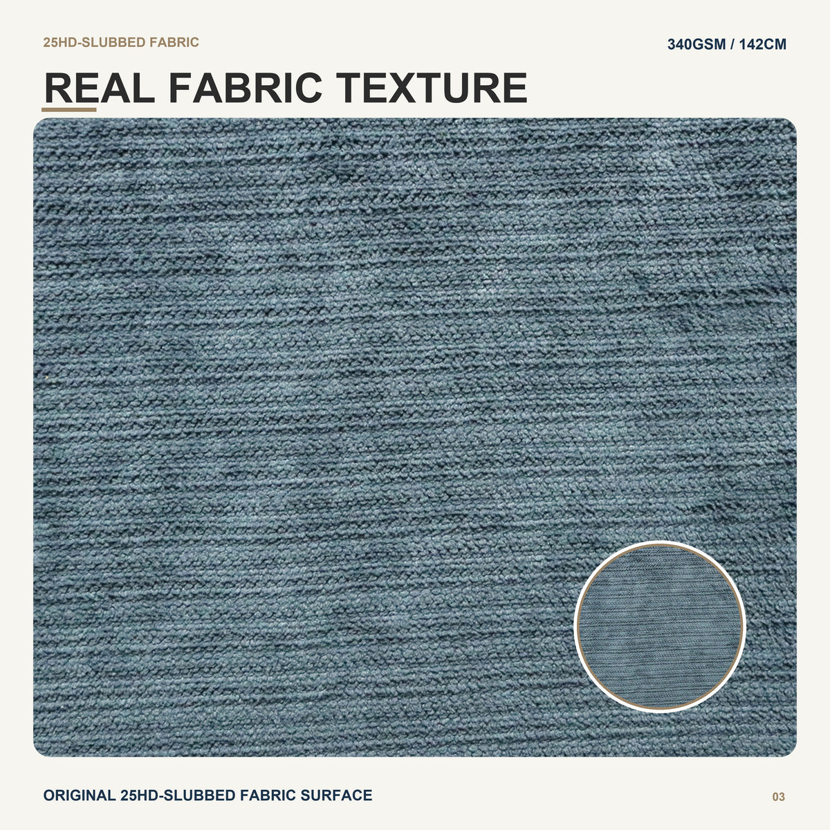 Brushed Slub Texture with White Fleece Backing for Sofa Couch Cushion Lounge Chair Home Furniture Upholstery Fabric