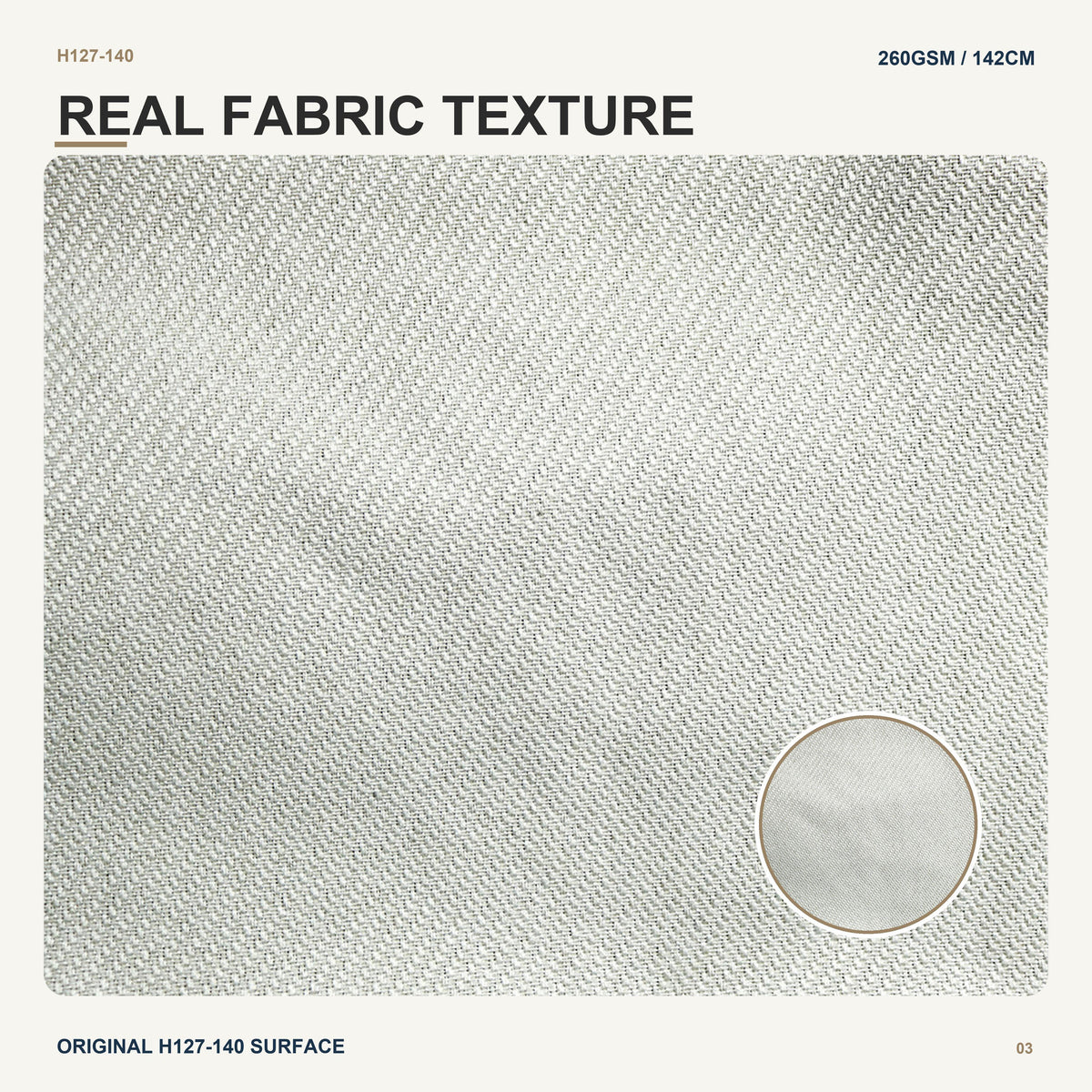 Linen Look Upholstery Fabric with Black Yarn Detail for Dining Chair Seat Pad Cushion Cover and Panel Upholstery Fabric