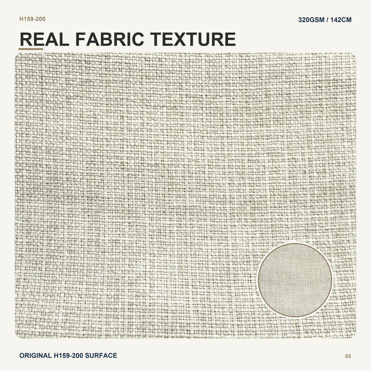 Linen Look Upholstery Fabric with Nonwoven Backing for Tatami Cushion Rocking Chair and Sofa Backrest Upholstery Fabric