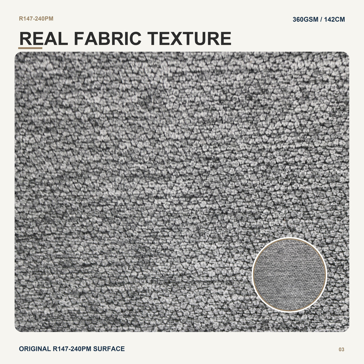 Natural Linen Look Textile with Nonwoven Backing for Sofa Cushion Lounge Chair Home Decor Furniture Upholstery Fabric