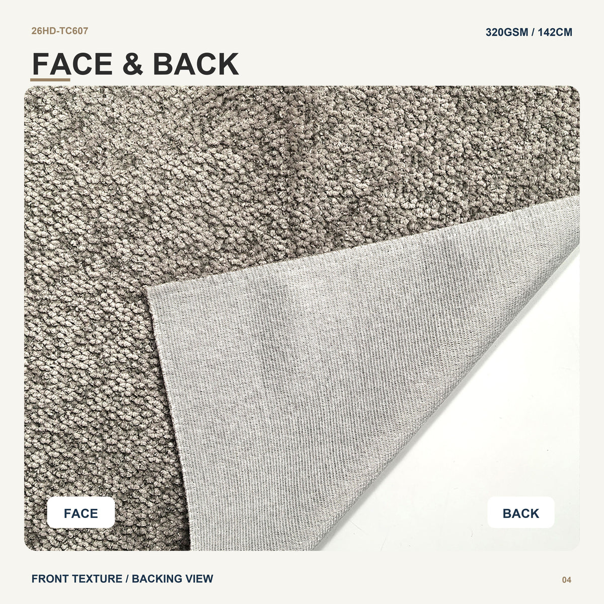 Layered Polyester Nylon Blend with White Fleece Backing for Sofa Couch Custom Colors Wholesale Furniture Upholstery Fabric