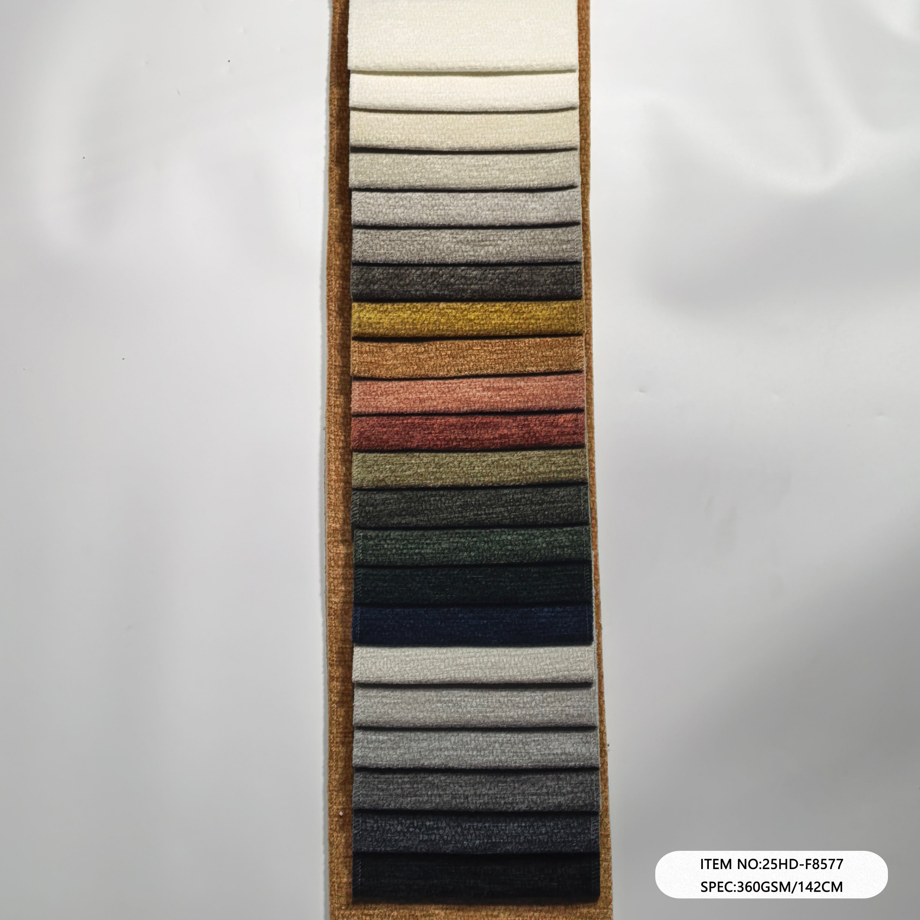 25HD-F8577  Polyester Velvet Chenille Upholstery Sofa Fabric | Solid Plain