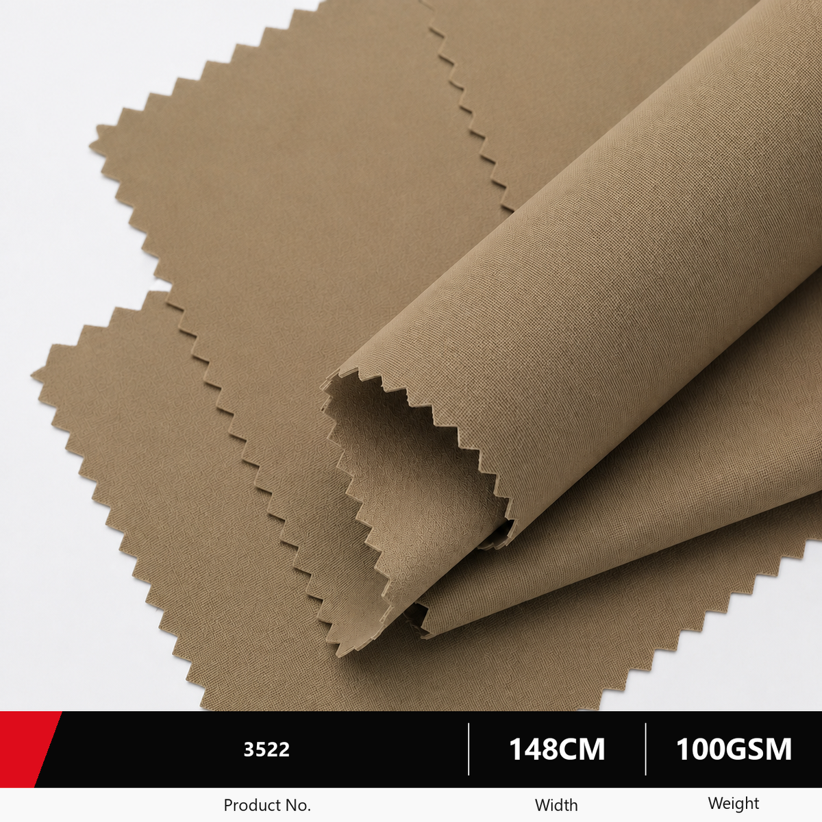 3522 Polyester Fabric for Trousers and Jackets 100GSM