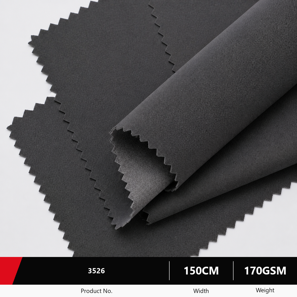 3526 Polyester Apparel Fabric for Trousers 170GSM