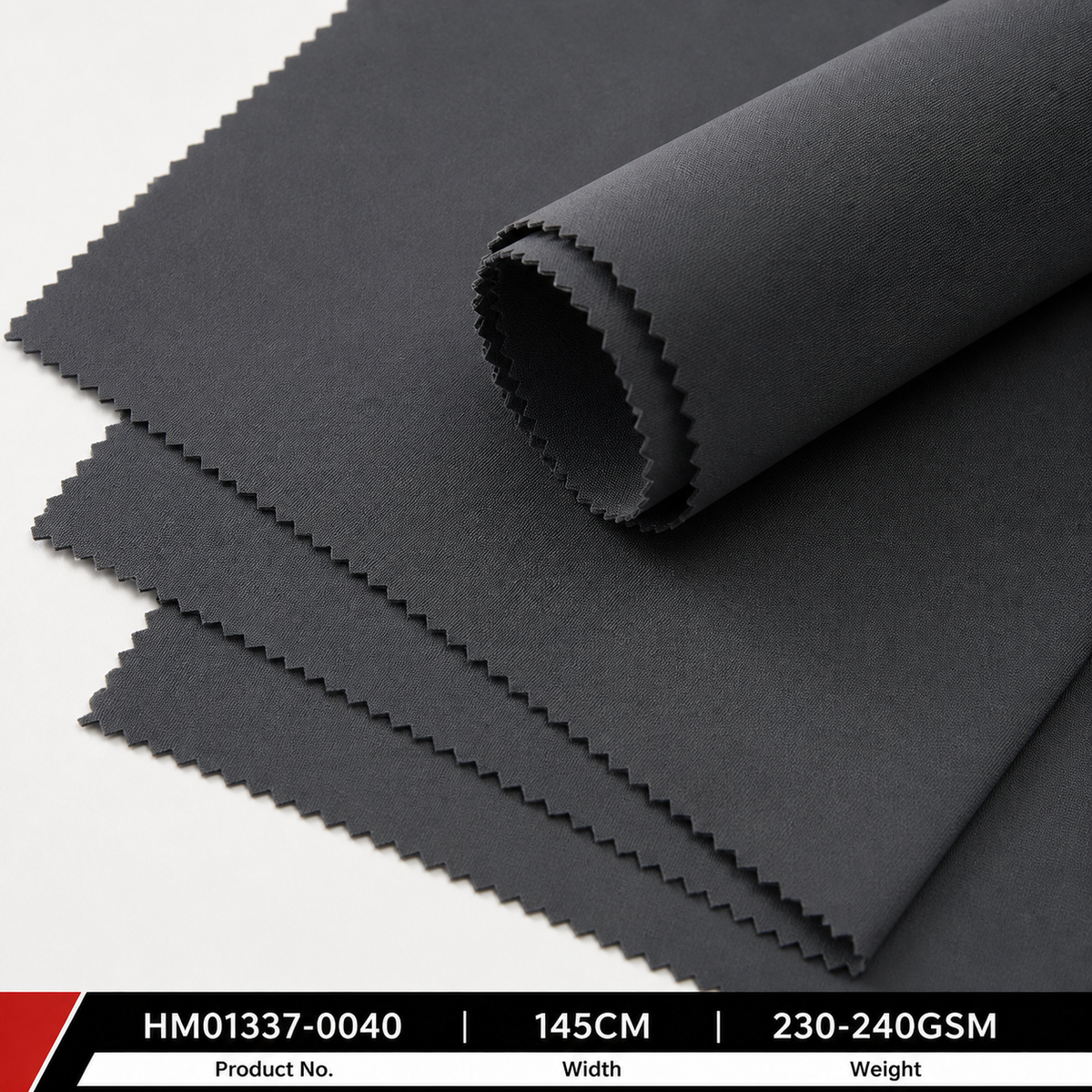 HM01337 0040 93 Percent Nylon 7 Percent Spandex 230 to 240GSM 145CM Matte Double Weft Twisted C6 Water Repellent Outdoor Fabric