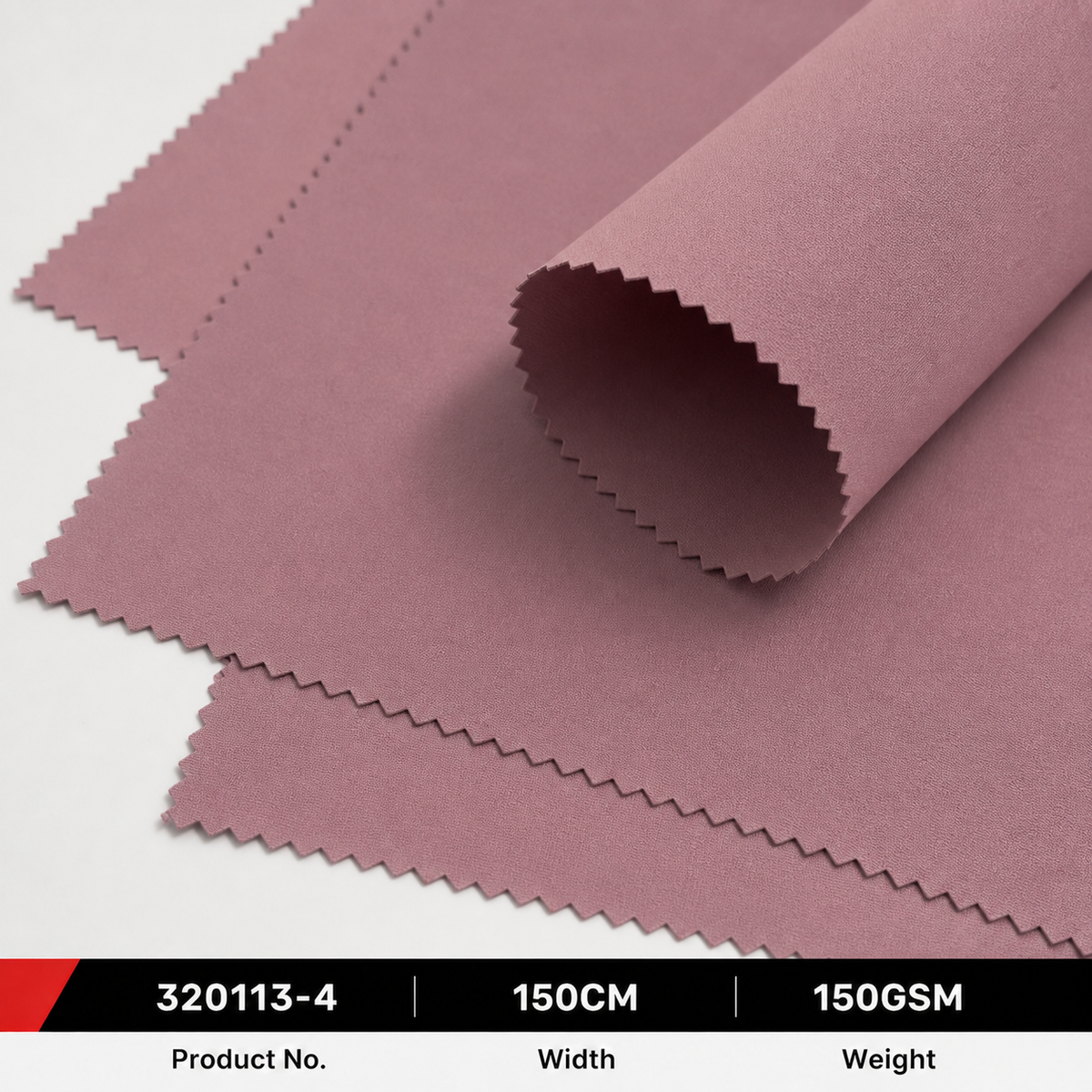 320113 4 100 Percent Polyester 150GSM 150CM 220 by 134 Density Medium Weight Garment Sampling Bulk Production Apparel Fabric