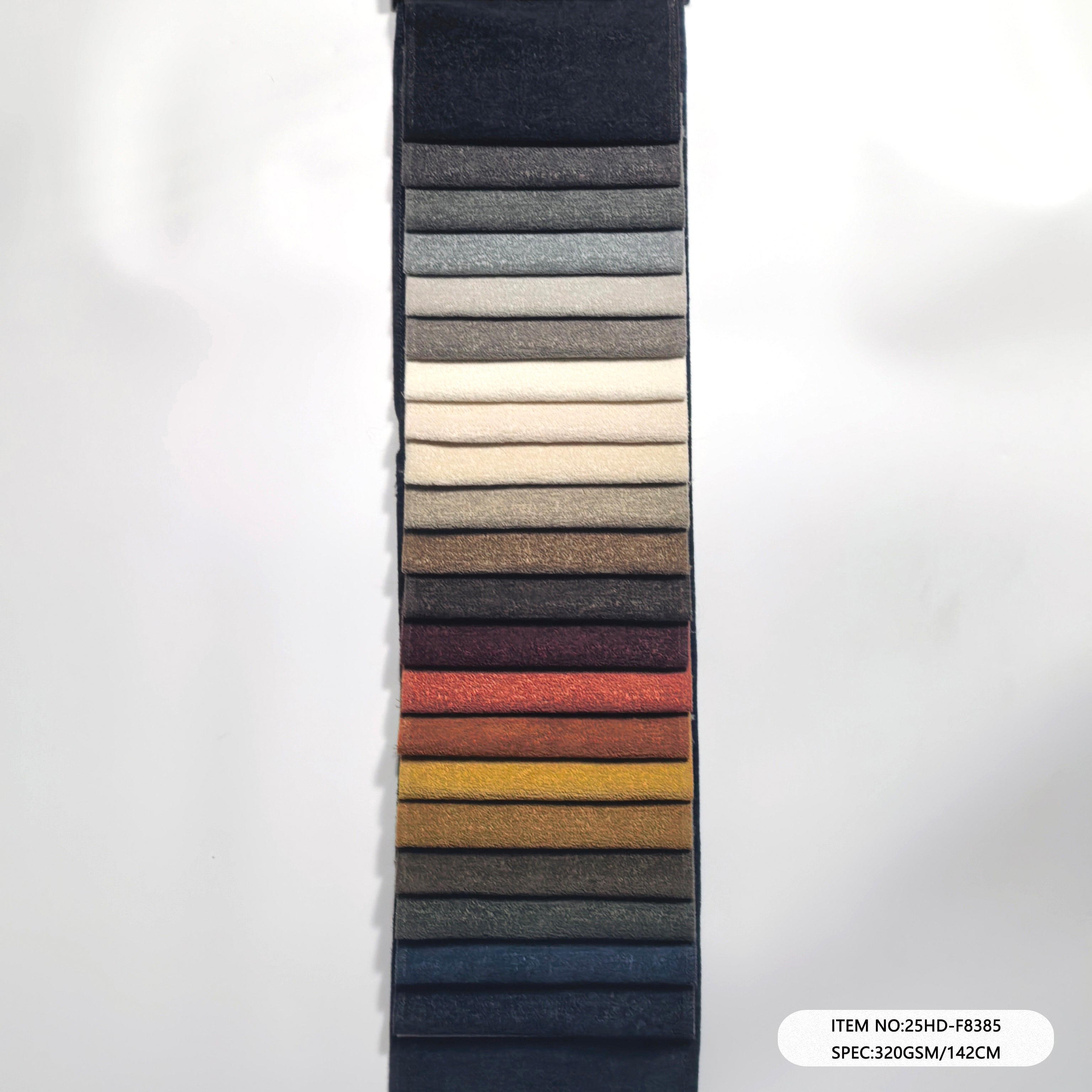 25HD-F8385 100% Polyester Chenille Upholstery Sofa Fabric | Solid Plain