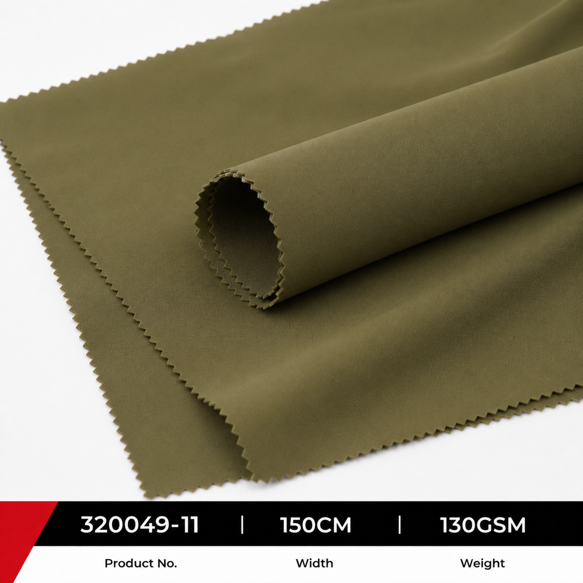 320049 11 87 Percent Nylon 13 Percent Spandex 130GSM 150CM 147 by 106 Density Lightweight Stretch Wholesale Apparel Fabric