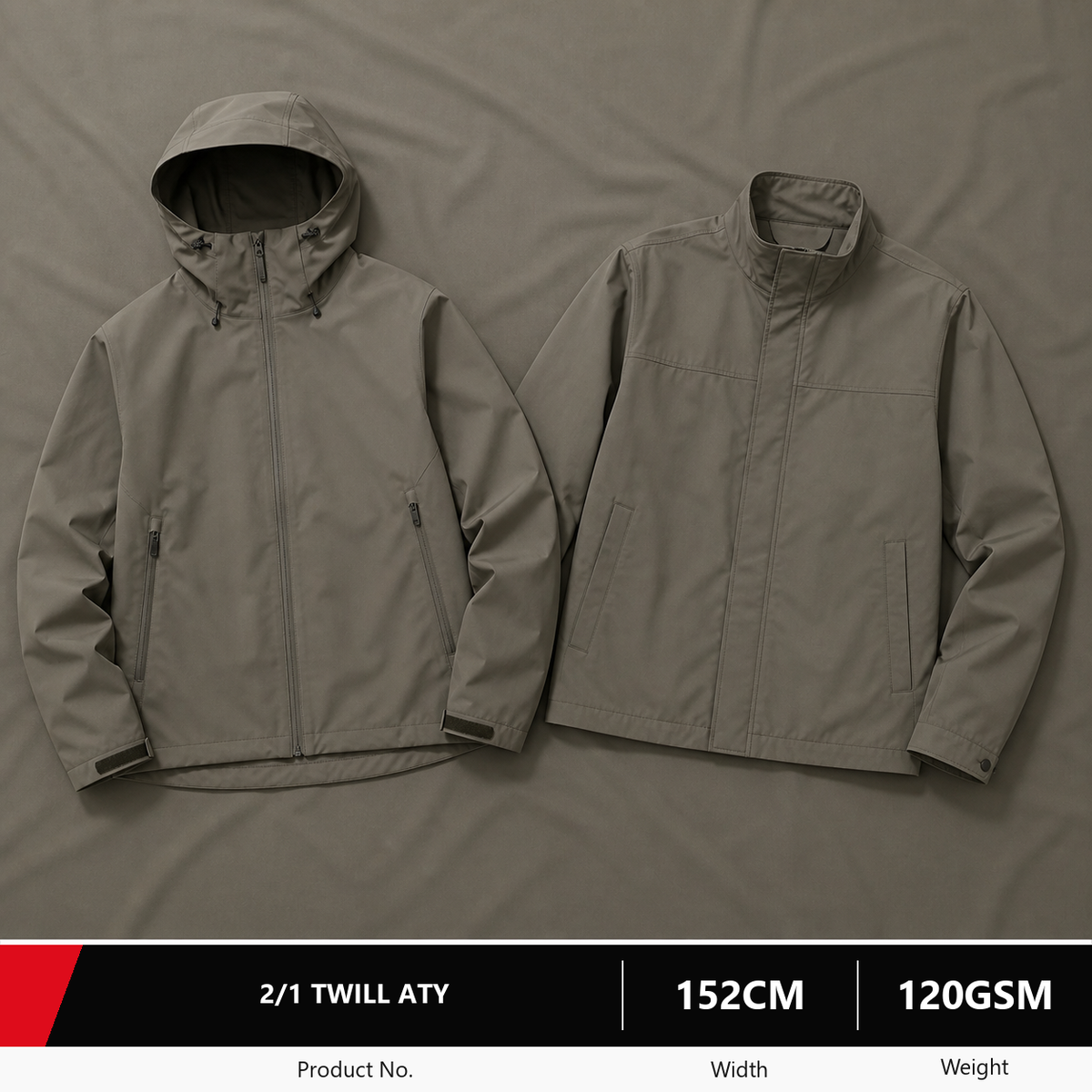 ATY 90D by 75D T8 Twill Outdoor Fabric 120GSM