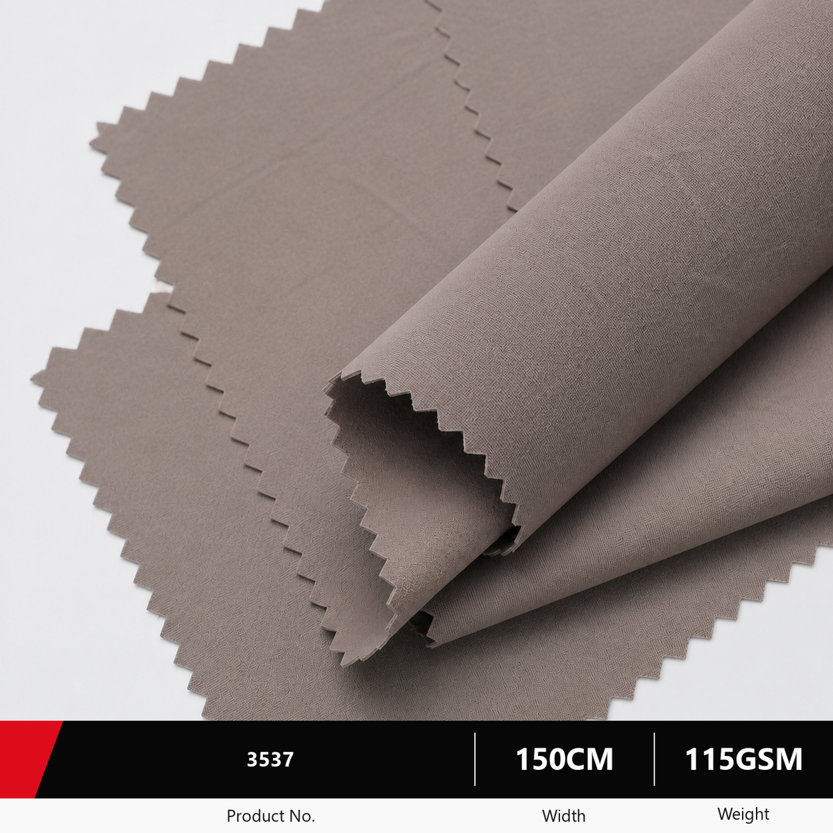 3537 Polyester Washed Cotton Look Fabric 115GSM