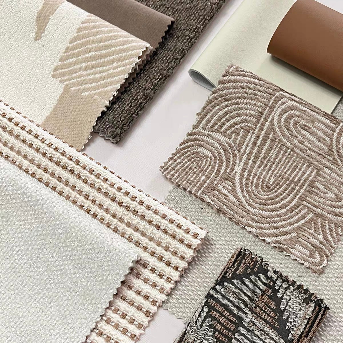 Brushed fabric sourcing depends on visible surface, handfeel, and application context.