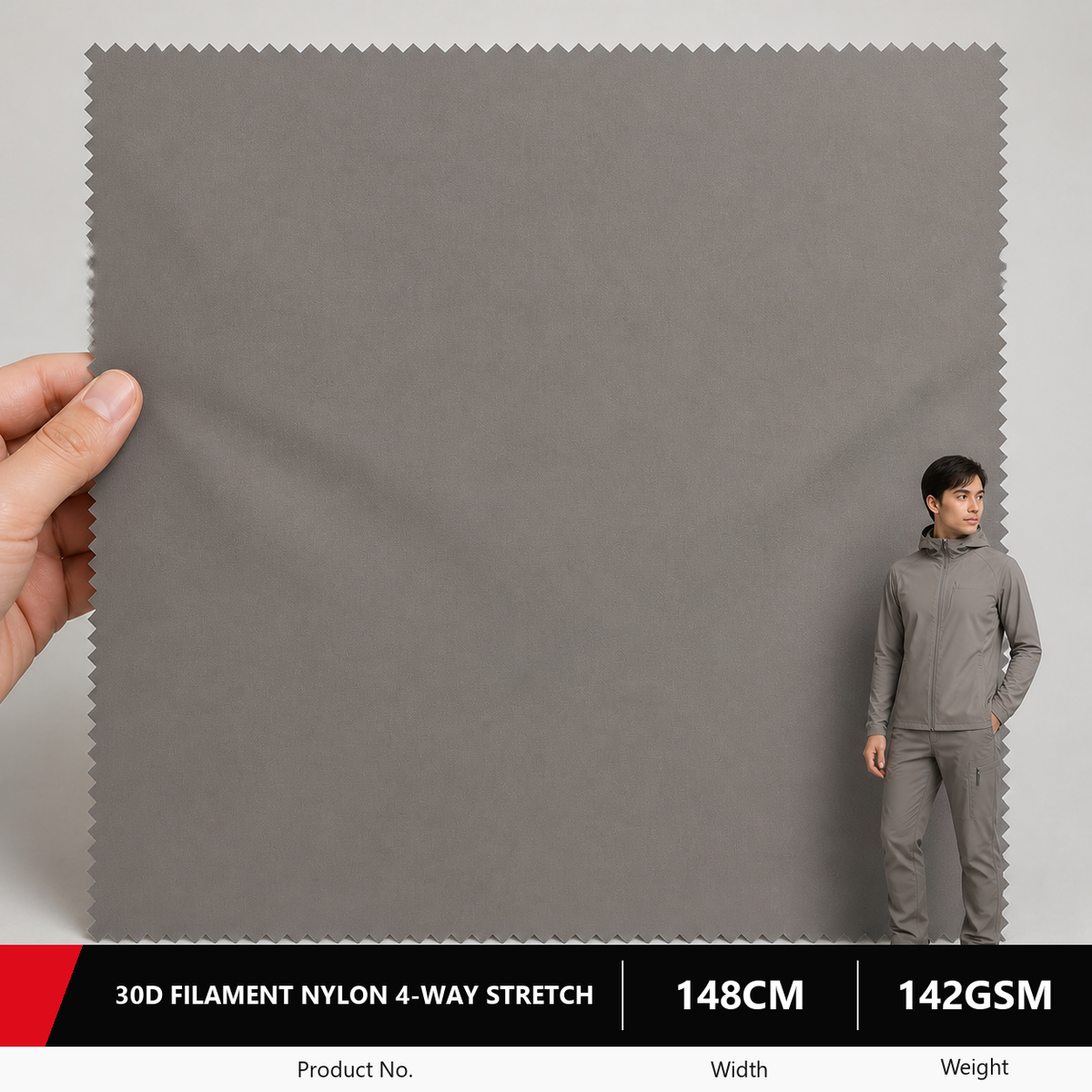 30D Four Way Stretch Laminated Outdoor Fabric 142GSM