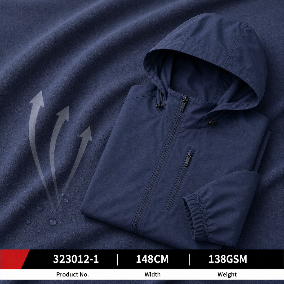 323012 1 86 Percent Nylon 14 Percent Spandex 138GSM 148CM 158 by 110 Density Lightweight Stretch Wholesale Apparel Fabric