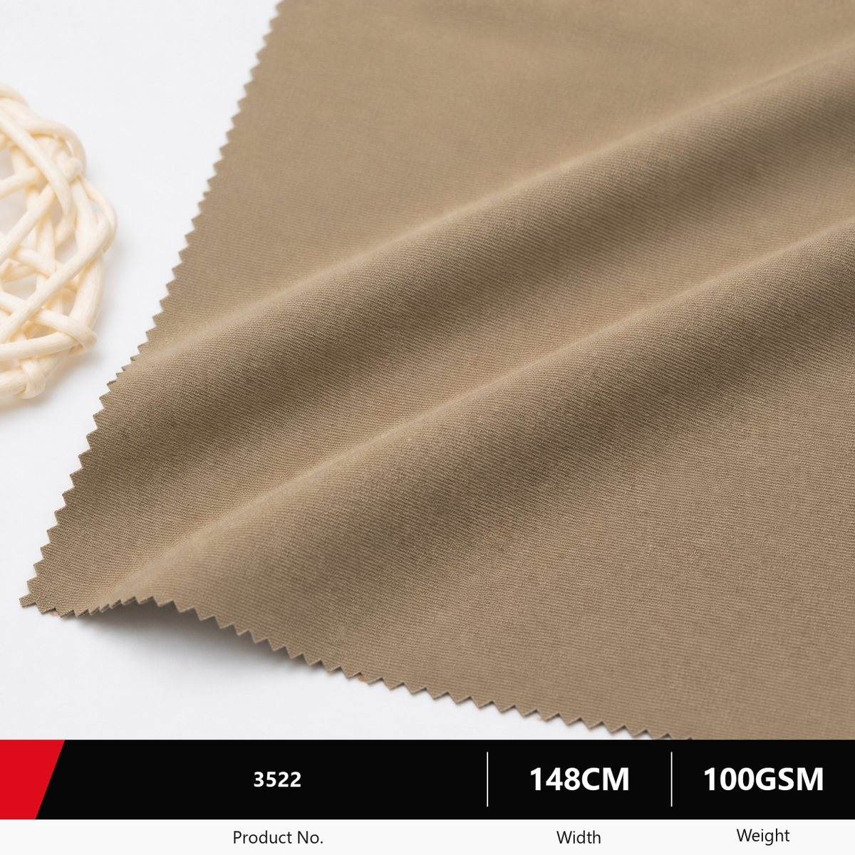 3522 Polyester Fabric for Trousers and Jackets 100GSM