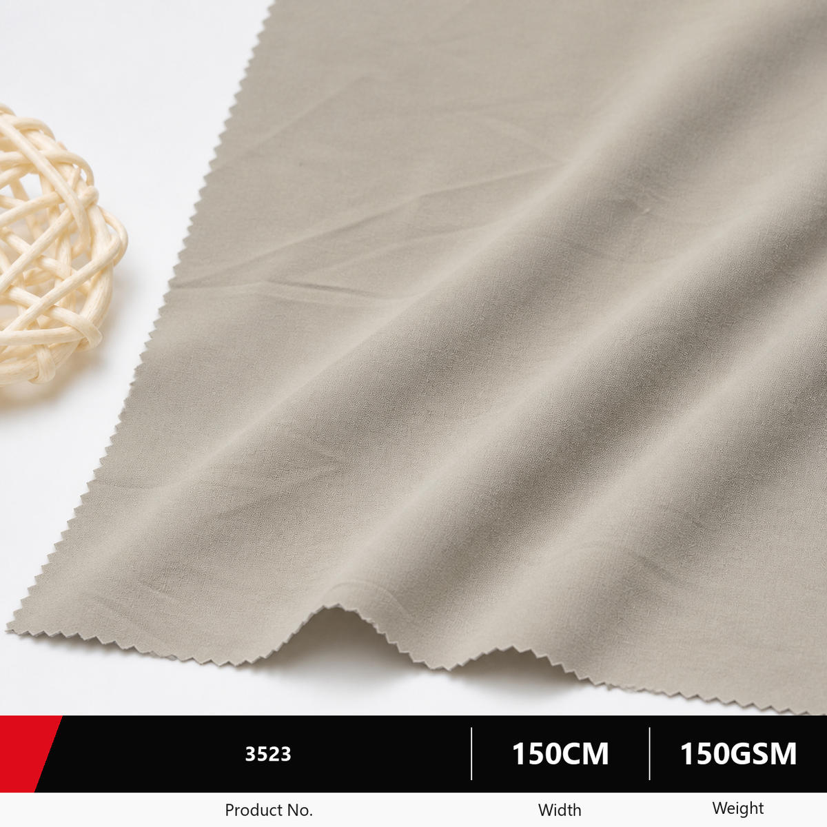 3523 Polyester Womenswear Fabric 150GSM