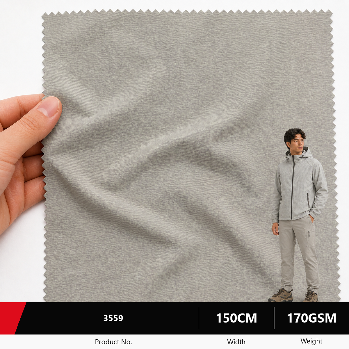 3559 Nylon Spandex Apparel Fabric 170GSM