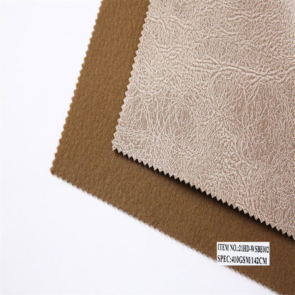 21HD-WSBE002 Bronzing Suede Velour Fabric | 220-420gsm FR Knitted