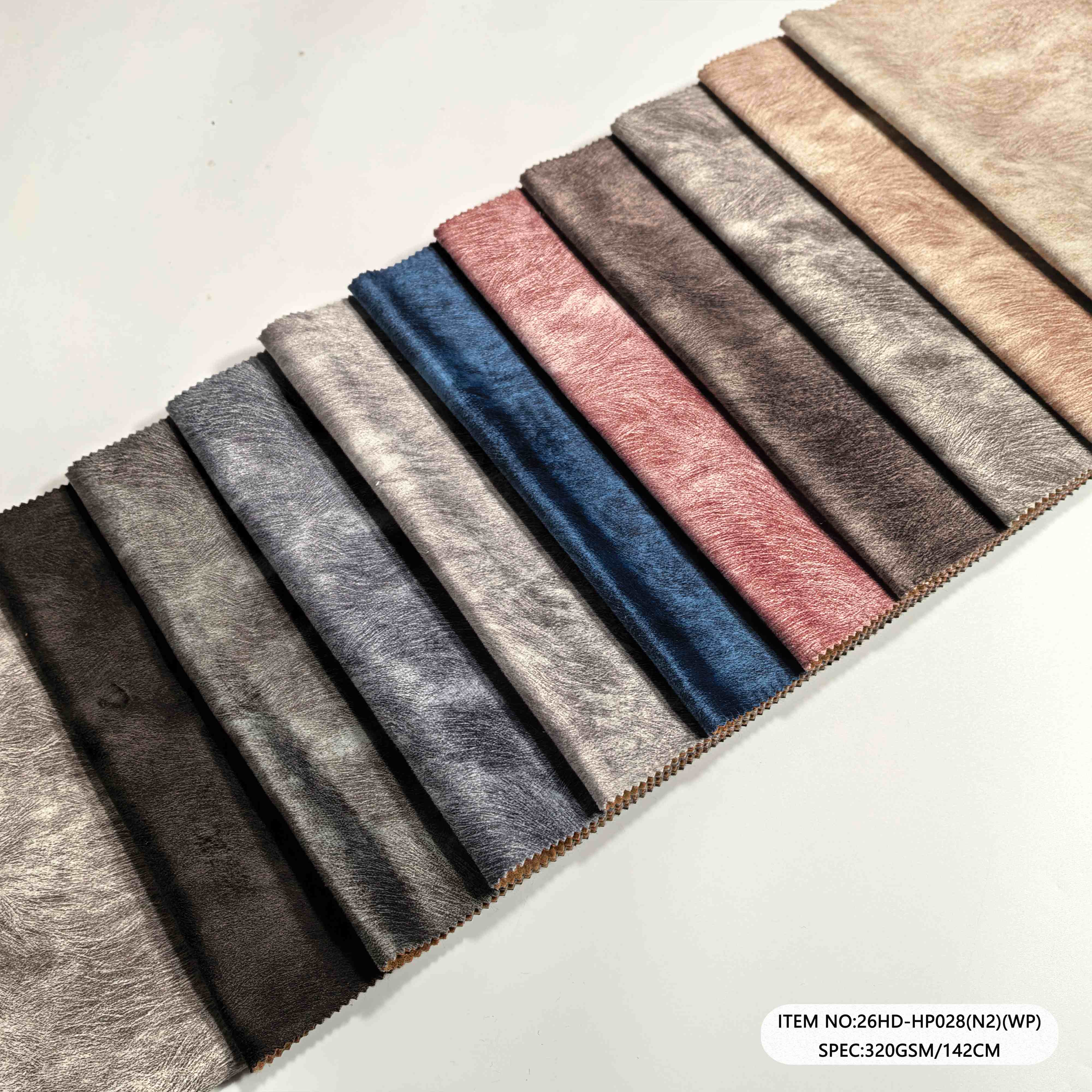26HD-HP028(N2)(WP) Holland Velvet Upholstery Fabric 260GSM | 100% Polyester | Haida