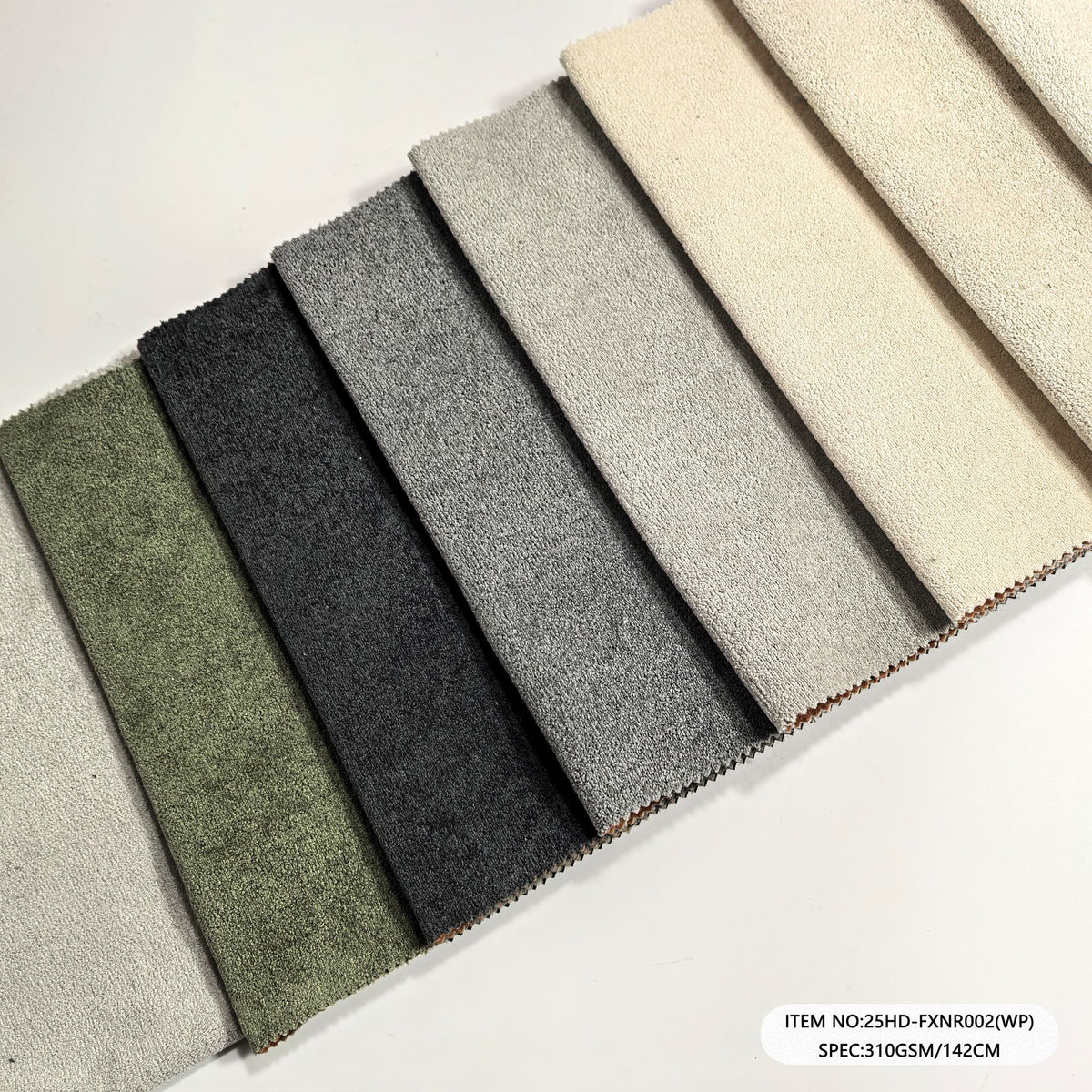 Chenille Look Warp Knitted Velvet Fabric 310GSM 150CM Nonwoven Backed Material for Sofa Cushion Furniture Home Upholstery