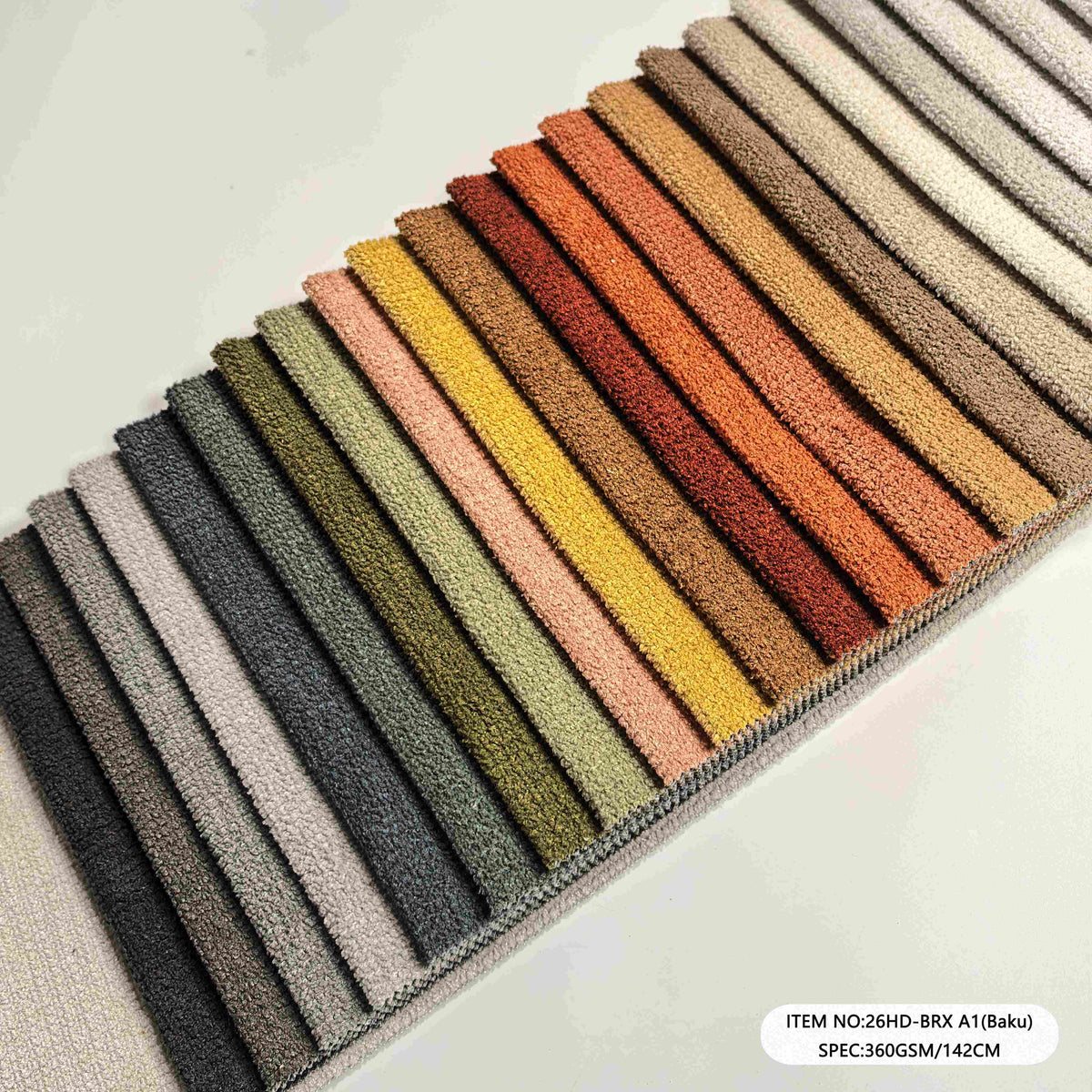 Backed Upholstery Fabric 360GSM 150CM Material for Sofa Cushion Lounge Furniture Home Textile Decoration Custom Wholesale