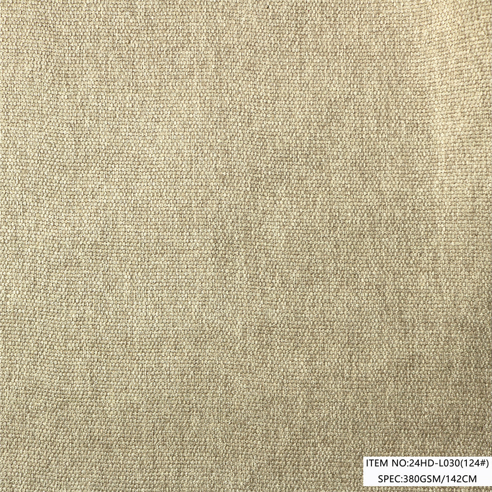 24HD-L030 Polyester Linen Look Upholstery Fabric | Warp Suede
