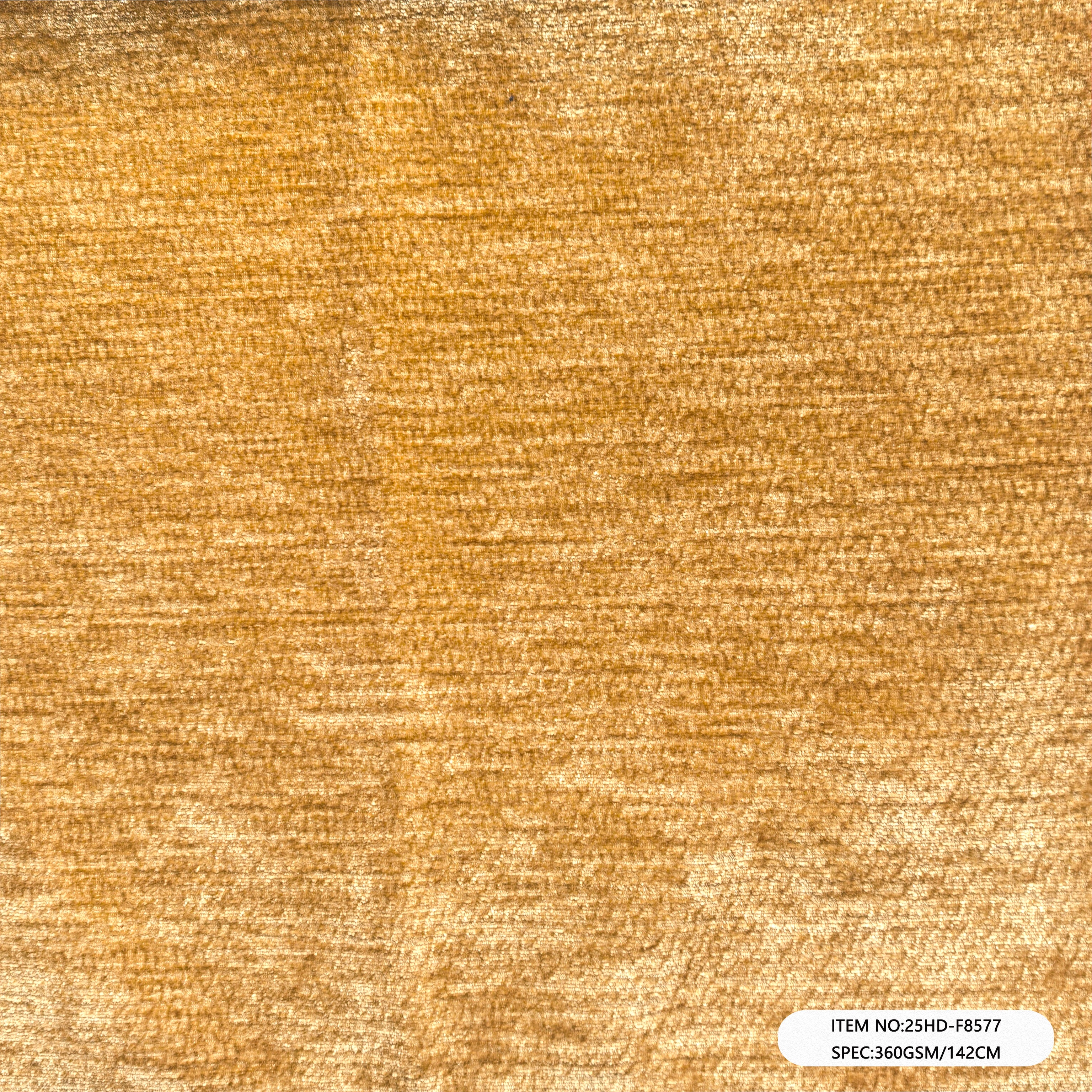 25HD-F8577  Polyester Velvet Chenille Upholstery Sofa Fabric | Solid Plain