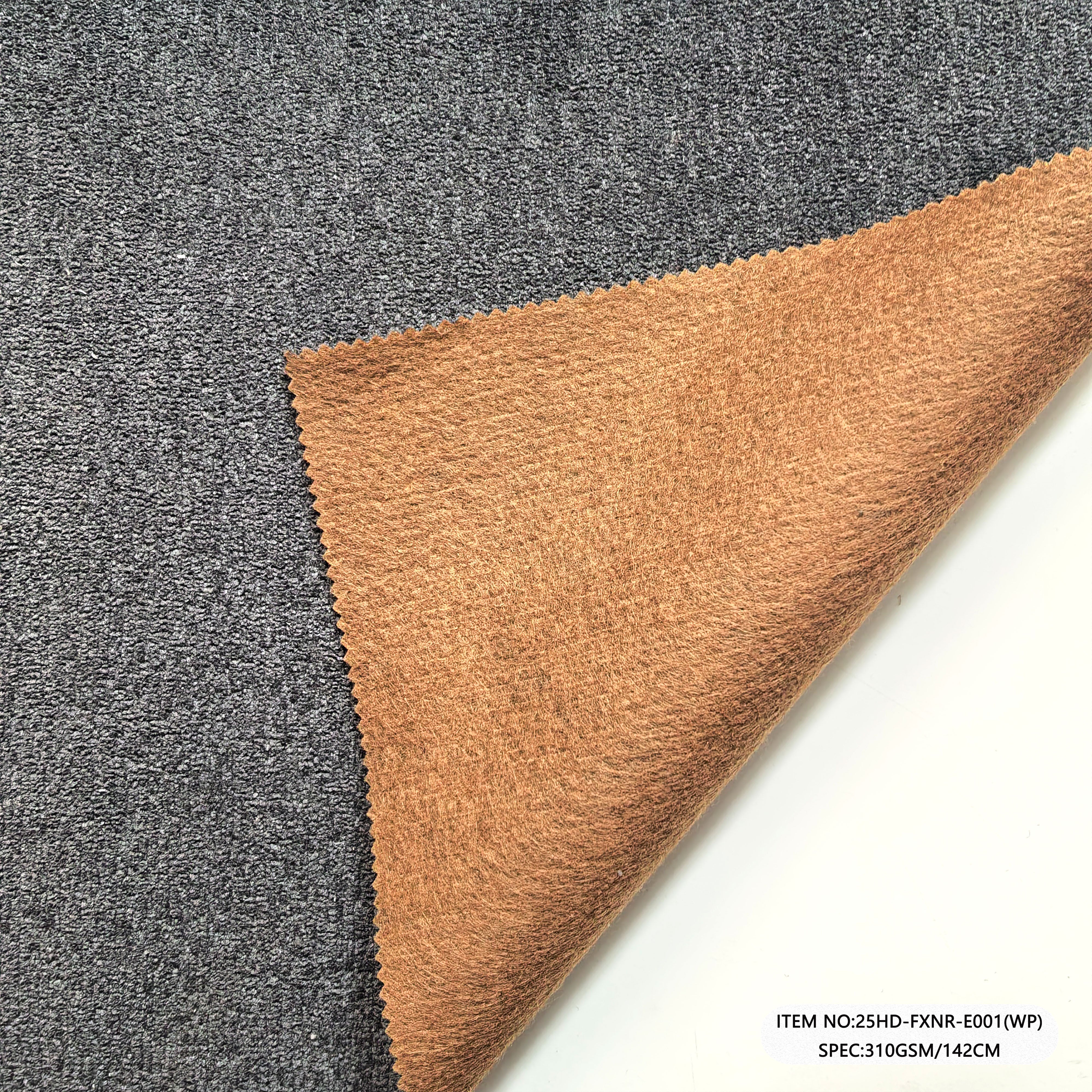 25HD-FXNR-E001(WP)  Imitation Chenille Upholstery Fabric 400GSM | 100% Polyester | Haida