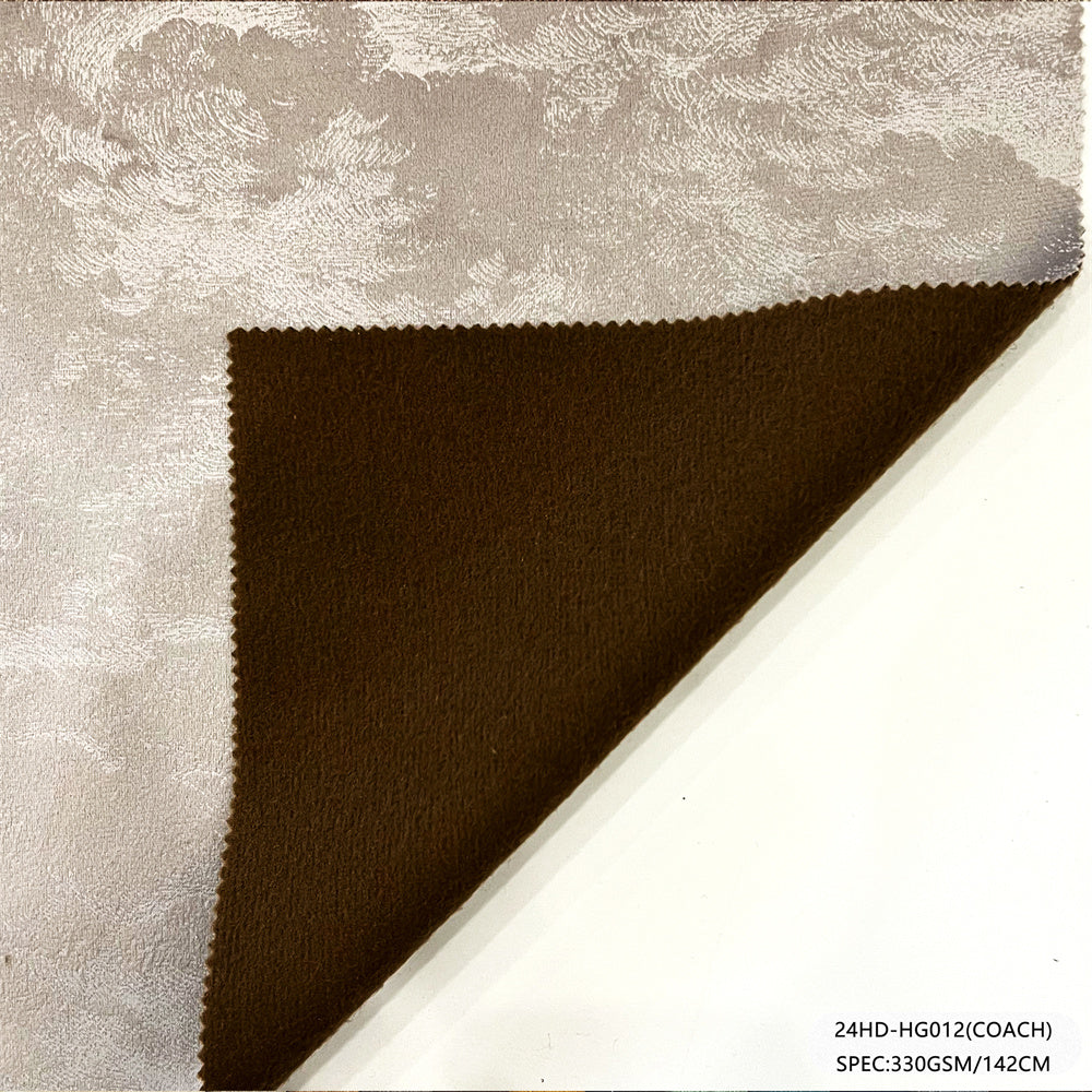 24HD-HG012(COACH) Velour Upholstery Fabric | 330GSM | Factory-Direct | Haida