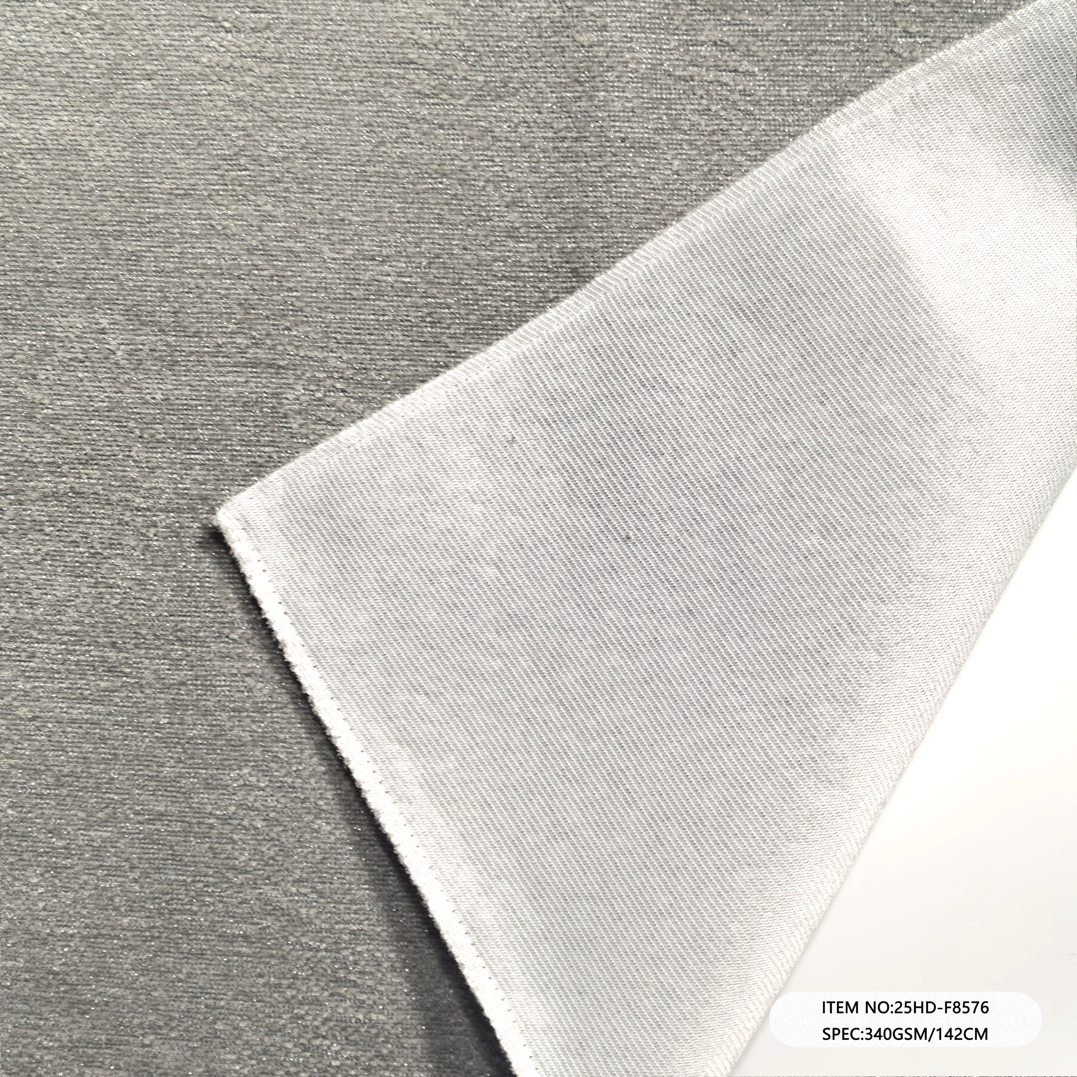 25HD-F8576 Polyester Microfiber Chenille Sofa Upholstery Fabric | Solid