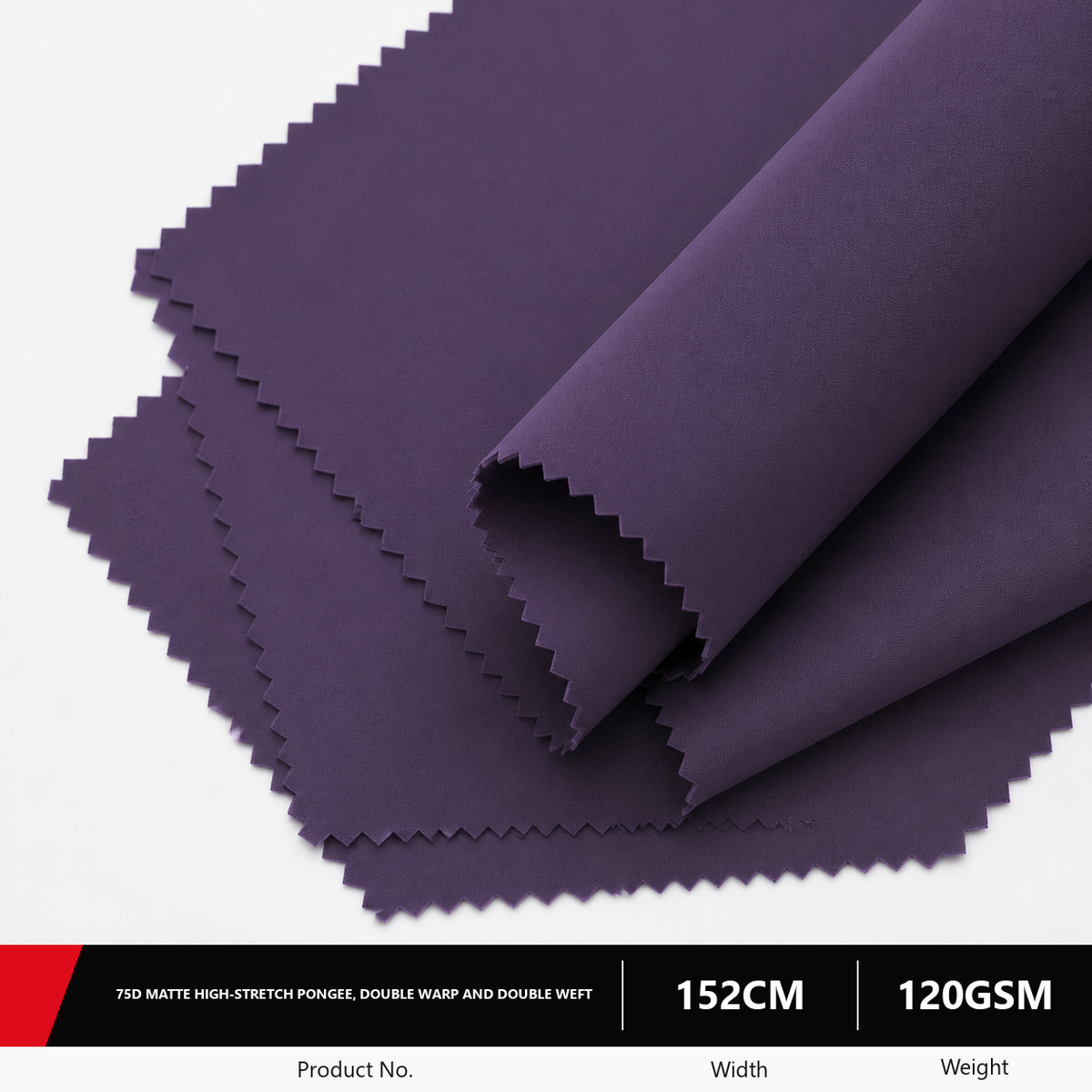 75D Matte Stretch Polyester Outdoor Pongee Fabric 120GSM