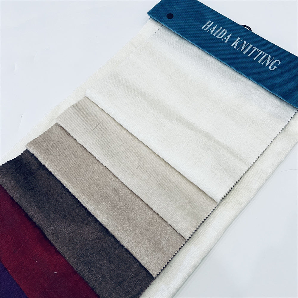 Classic Polyester Holland Velvet with Lightweight Pongee Backing for Sofa Couch Lounge Chair Home Furniture Upholstery Fabric