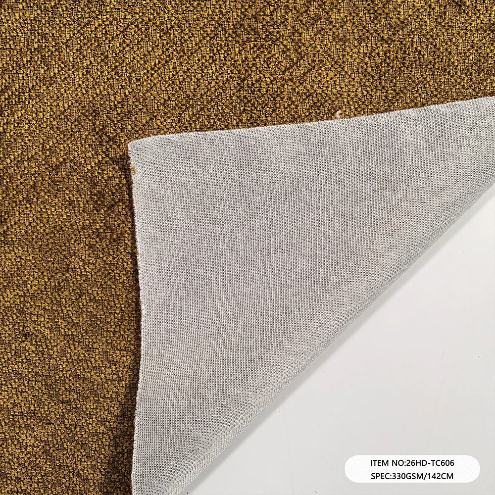 Adjustable GSM Knitted Waterproof Sofa Fabric Home Textile Customizable Chenille Furniture - Haida Chenille Upholstery Fabric