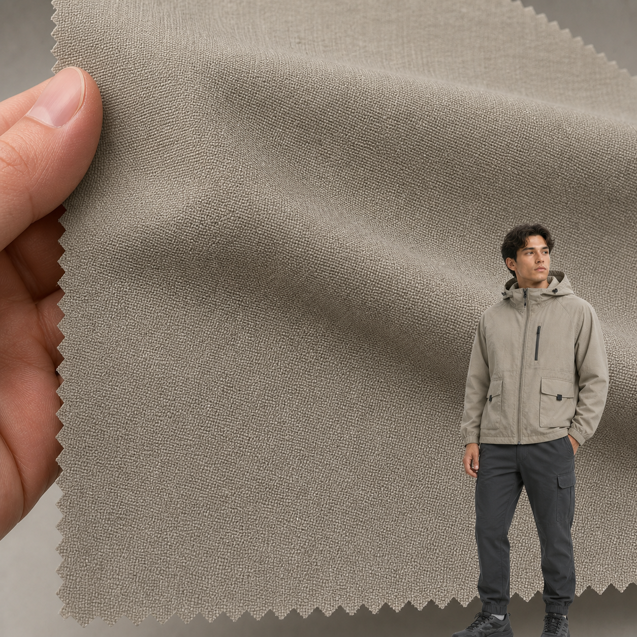 HM01856-0019 4-Way Stretch Velour Fabric | 360gsm Knitted Polyester