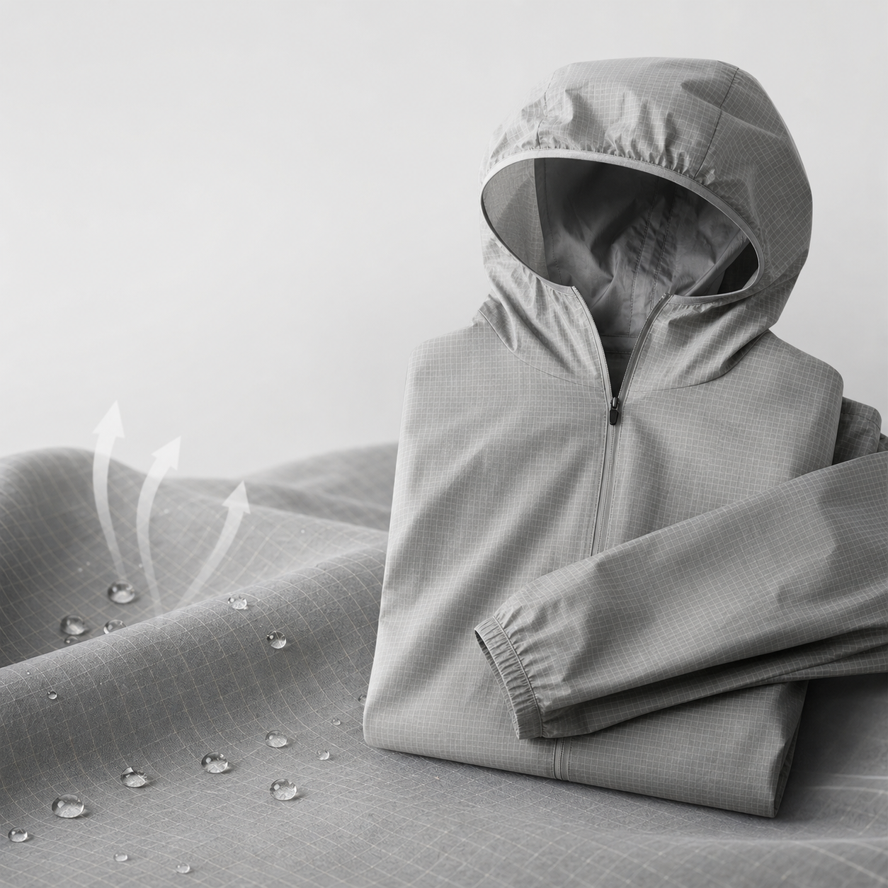 HM00810-0001 Windbreaker Velour Fabric | 360gsm Water Repellent