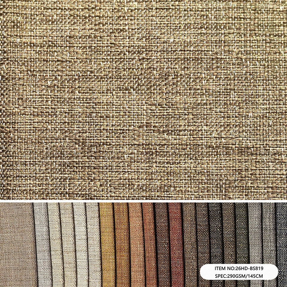26HD-BS819 Chenille Warp Knit Sofa Upholstery Fabric 400gsm