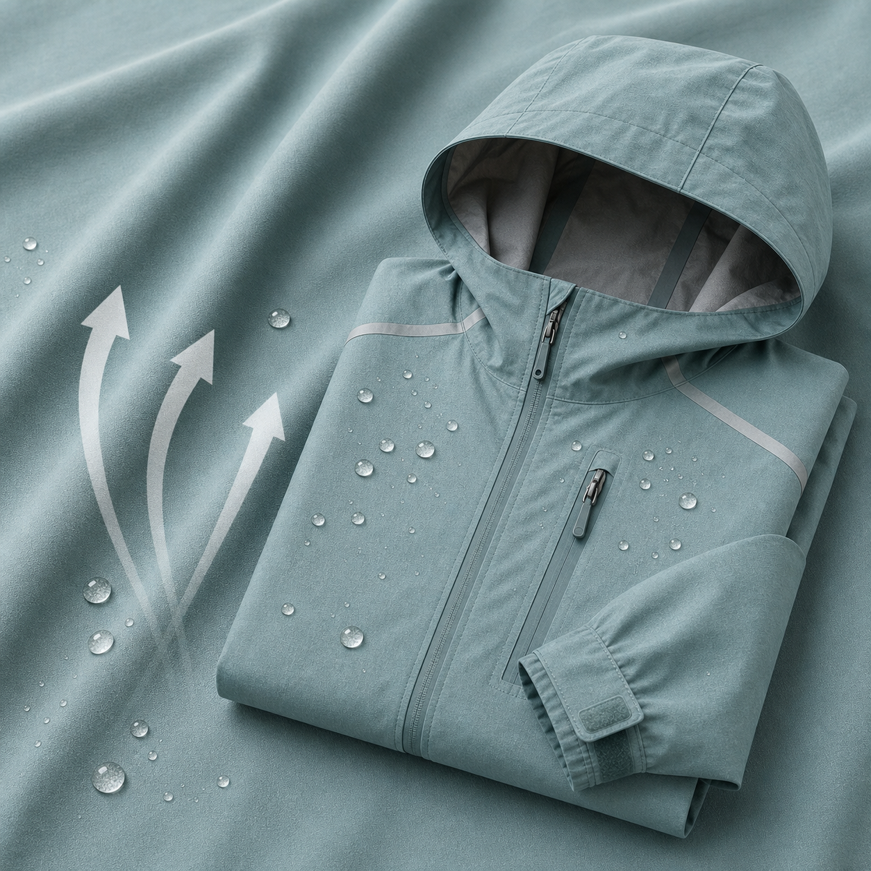 75OT800 Waterproof Laminated Velour Fabric | 360gsm 4-Way Stretch