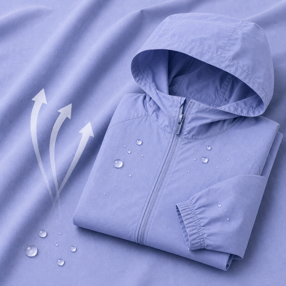 HM00402-0887 TPU Laminated Polyester Windbreaker Fabric 360gsm