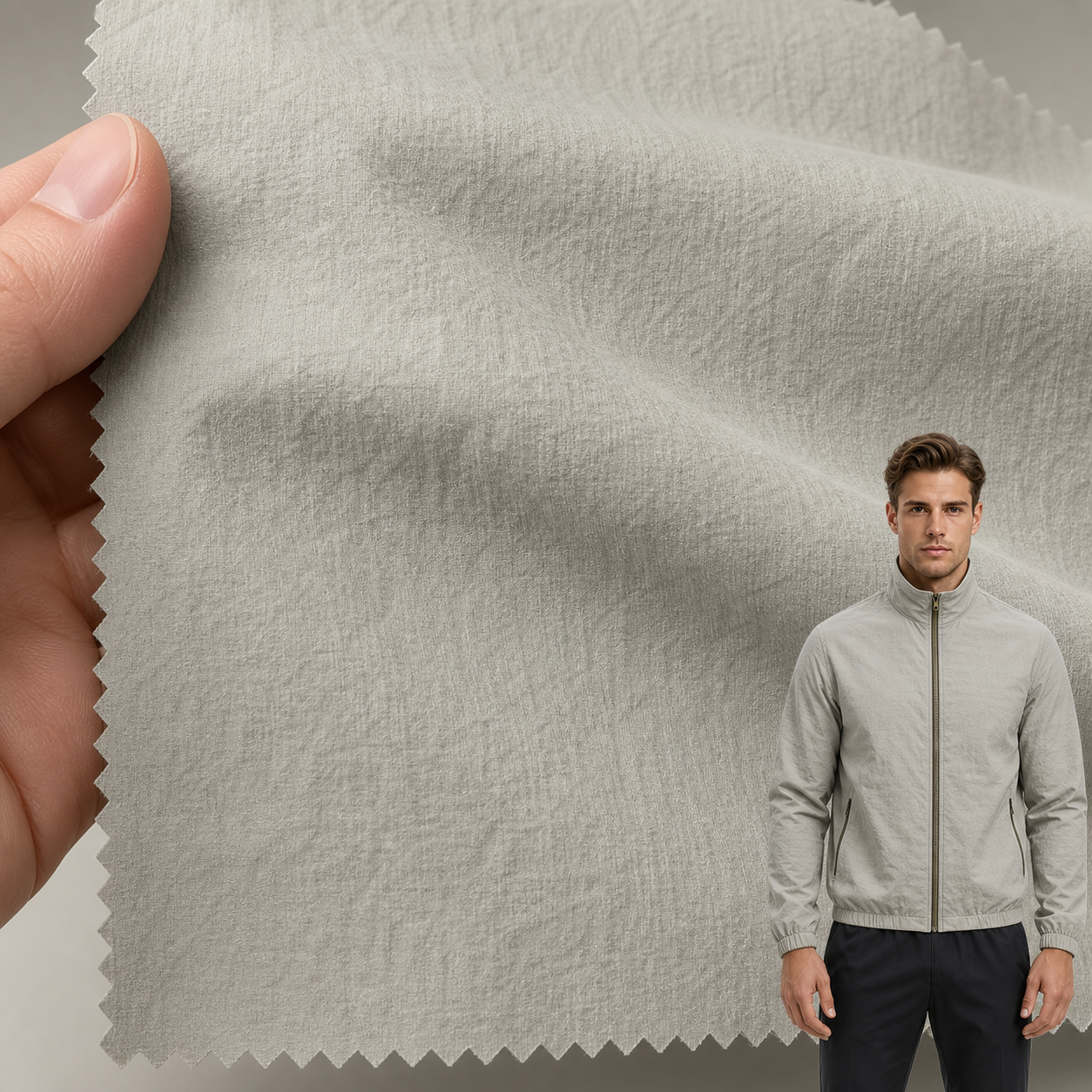 HM02758-0040 Softshell Cationic Twill Fabric | 360gsm 4-Way Stretch
