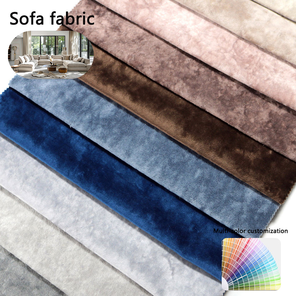 260gsm ice velvet upholstery fabric colorways