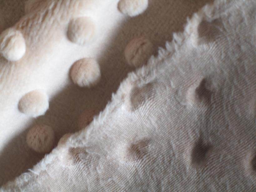 Minky Dot Embossed Fleece Fabric Baby Blanket Bedding Home Textile