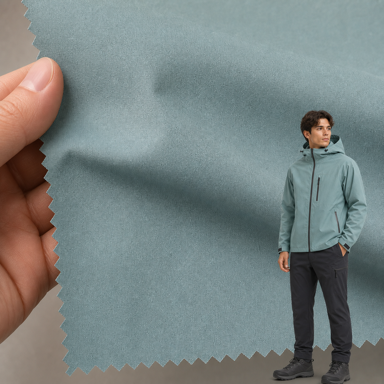 750T800 Waterproof Velour Fabric | 100% Polyester Knit