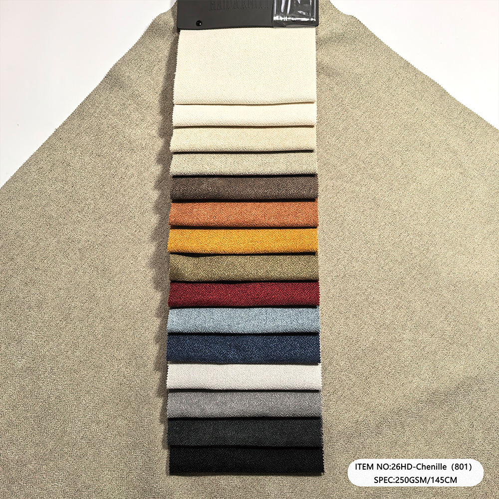 26HD-Chenille(801)  Contract Sofa Chenille Upholstery Fabric