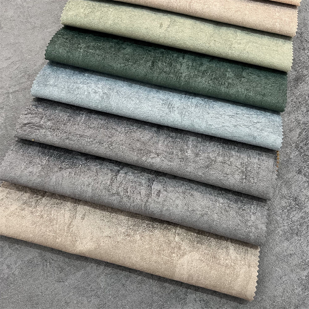 24HD-HG013(ONIX) Bronzed Emboss Holland Velvet Upholstery Fabric