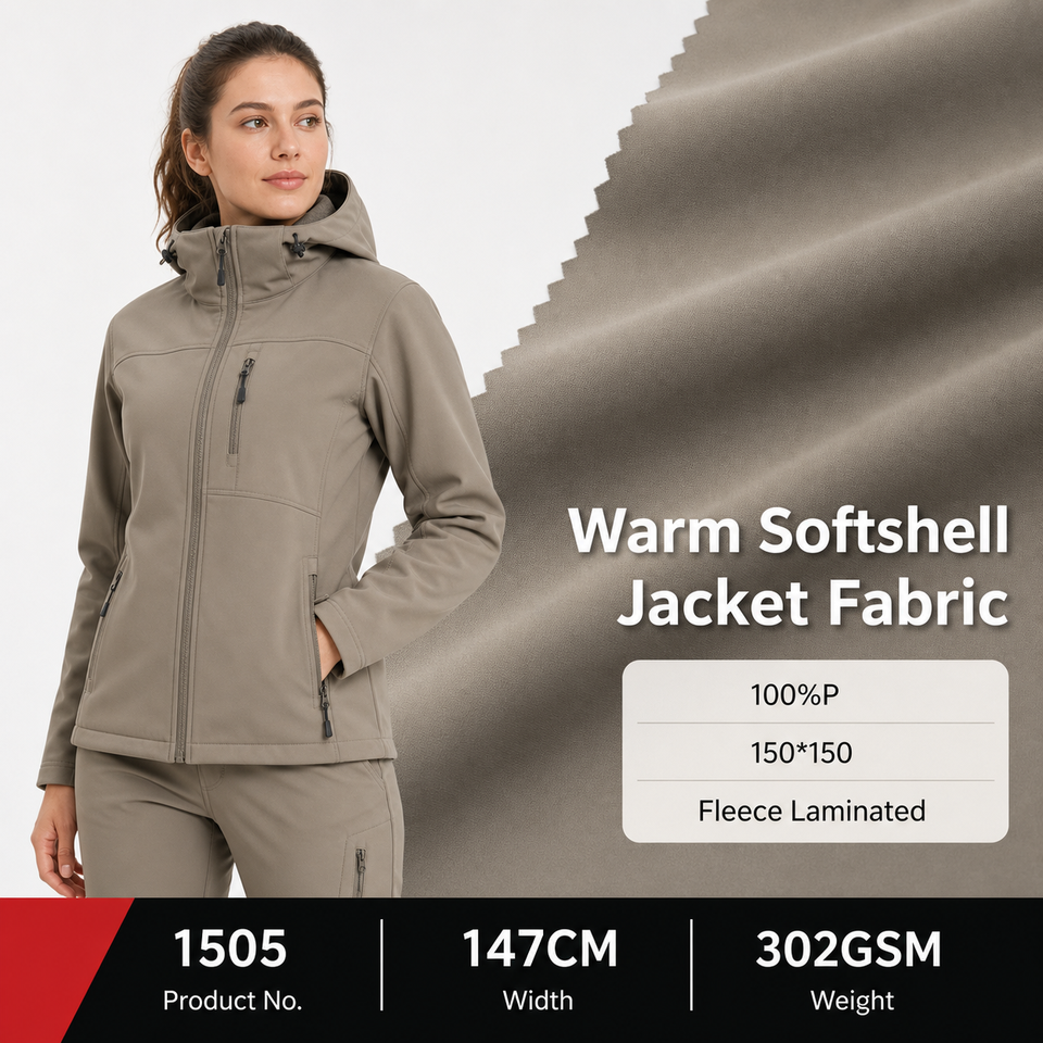 (47)1505 polyester velour outdoor jacket fabric overview