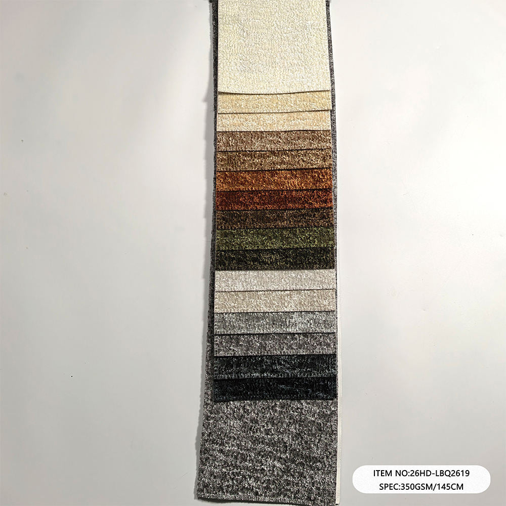 26HD-LBQ2619 Jacquard Knitted Warp Suede Sofa Upholstery Fabric
