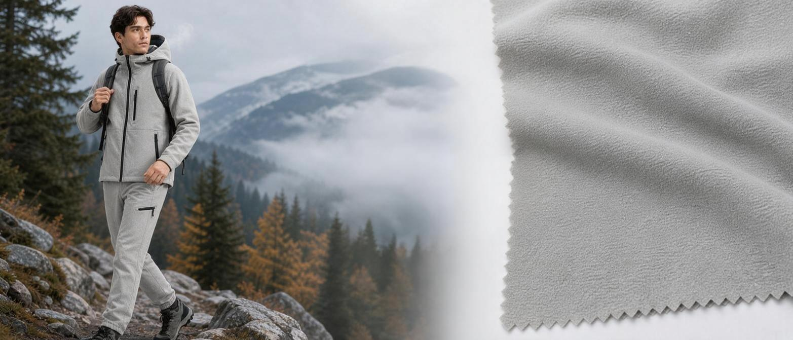 1070R# — 4-Way Stretch Bonded Fleece Thermal Fabric